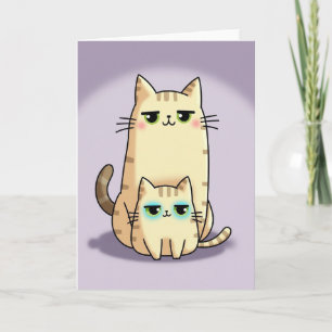 Cartão Amigos Felinos Listrados