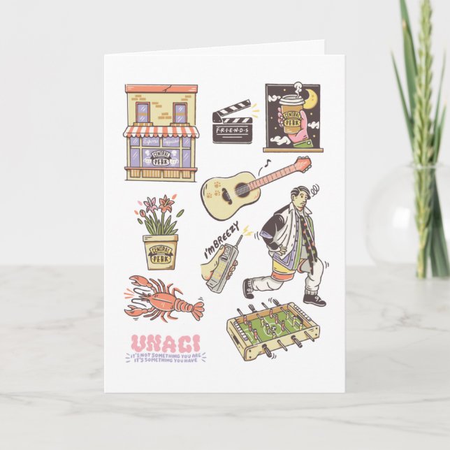 Cartão AMIGOS™ | Ícones de desenho gráfico (Frente)