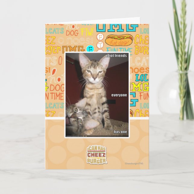 Cartão Amigos Idiotas (Frente)