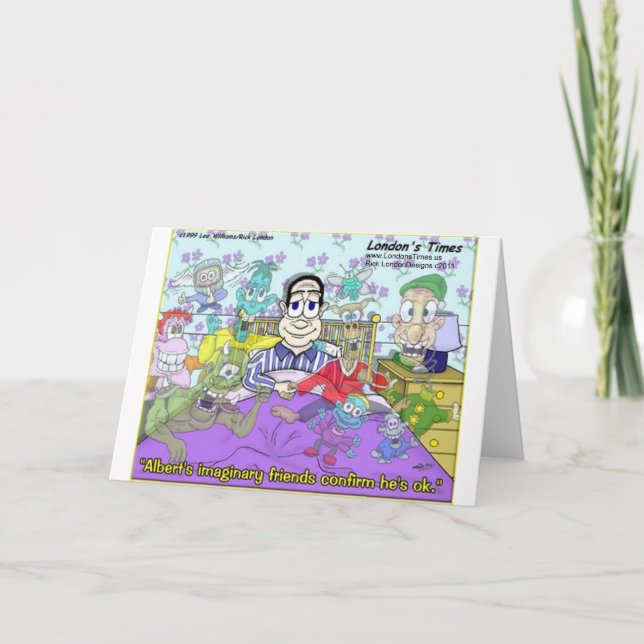 Cartão Amigos Imaginosos Presentes, Camisetas, Mogas E Ca (Frente)