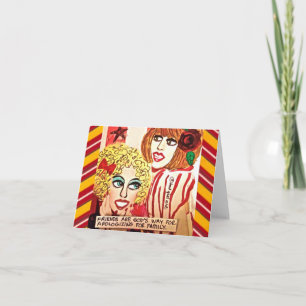 CARTÃO AMIGOS NOTECARD SÃO A FORMA DE DEUS SE DESCULPAR