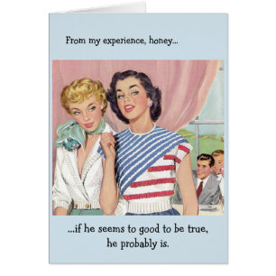 Cartão Amigos Retro - Muito bom para ser verdadeiro,