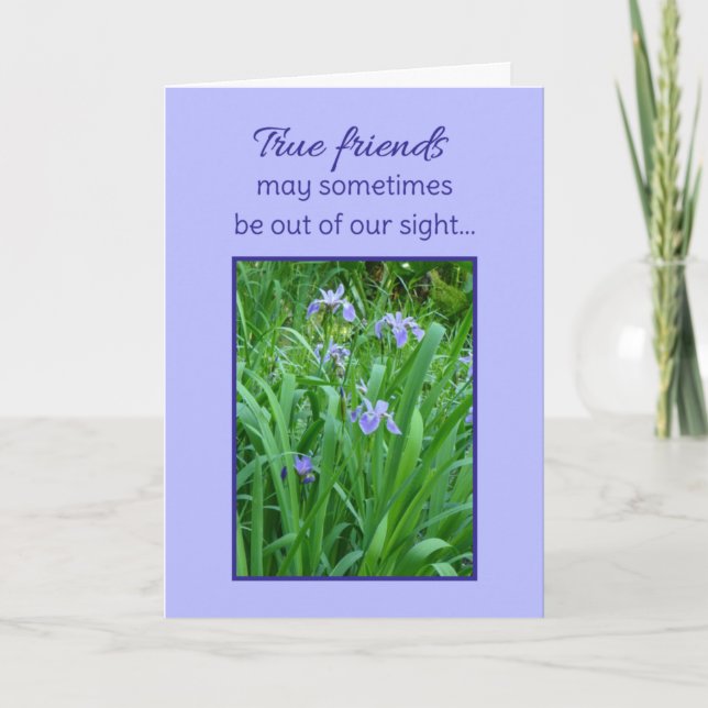 Cartão Amigos verdadeiros... (Frente)