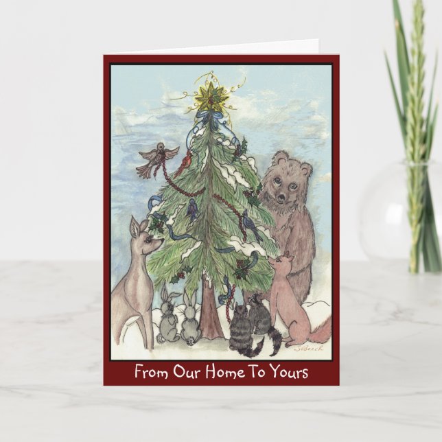 Cartão Amigos Woodland (Frente)