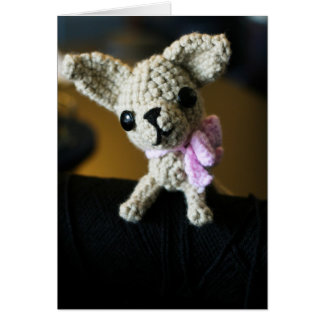 Cartão Amigurumi Chihuahua