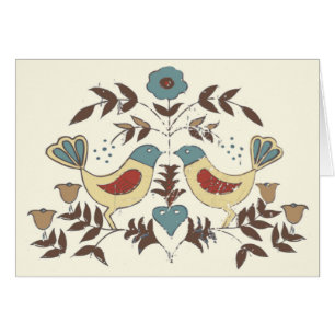 Cartão Amish Hex Sinal Bird Americana da Pensilvânia Hola