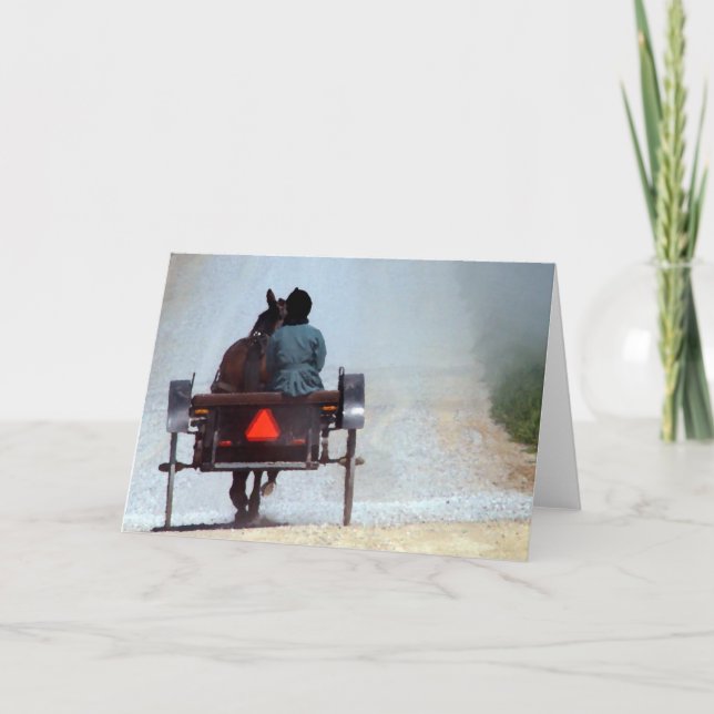 Cartão Amish Travel (Frente)