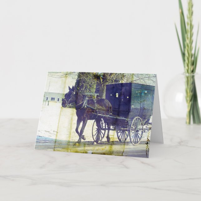 Cartão Amish Travel (Frente)