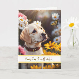 Cartão Amizade Cachorrinho Labrador Amarelo Fofo Borbolet