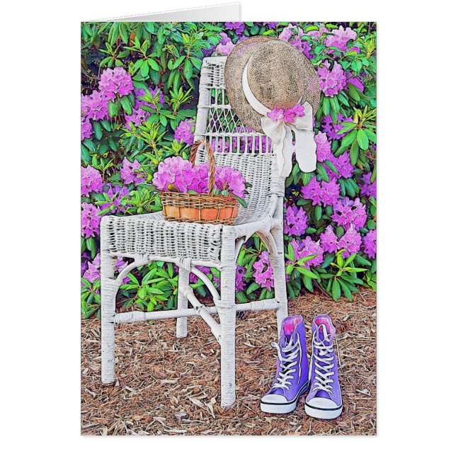 Cartão Amizade de Jardim (Frente)