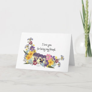 Cartão Amizade e Amor