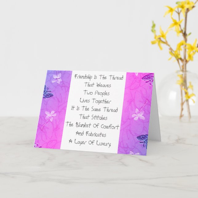 Cartão Amizade É O Segmento (Flor Amarela)