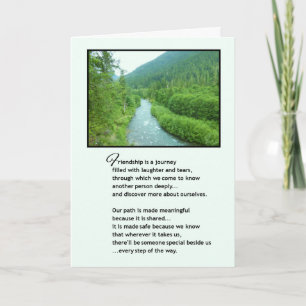 Cartão Amizade é uma viagem...