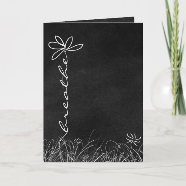 Cartão amizade em quadro negro (Frente)