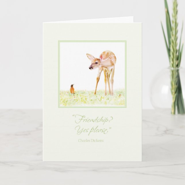 Cartão Amizade?  Satisfaça sim (Frente)