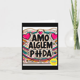 Cartão Amo AlguÉm Com Phda Eu Amo Alguém Com Adhd Stick