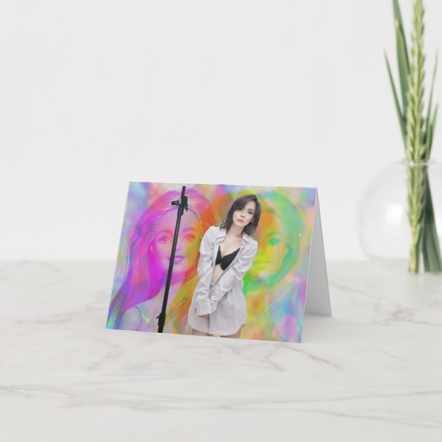 Cartão Amo as minhas bonecas (Frente)