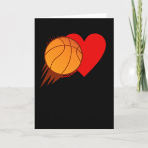 Cartão Amo Basquete Coração Dia dos Namorados