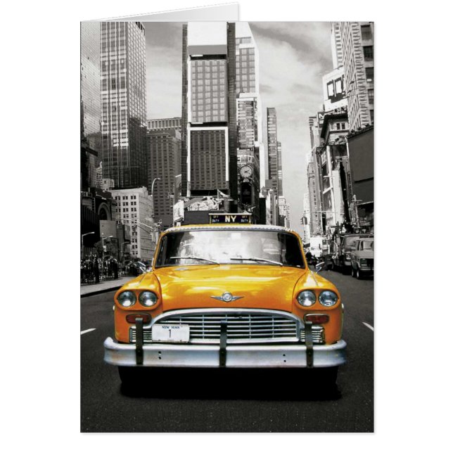 Cartão Amo Nova Iorque Taxi (Frente)