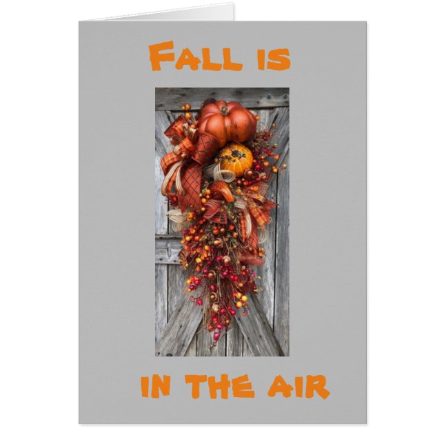 CARTÃO AMO OUTONO E VOCÊ "CARTÃO DE AMOR" (Frente)