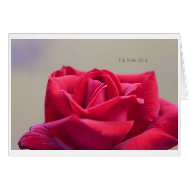 Cartão Amo-te (Frente Horizontal)