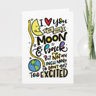 Cartão Amo-te à Lua e às Costas, MAS...