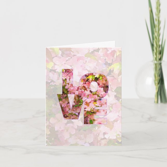 Cartão Amo-te, aniversariante! Temas de Caranguejo Rosa (Frente)