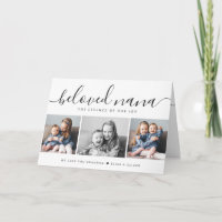 Amo-Te Nana Black & White Photo Dia de as mães