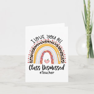 Cartão Amo Todos Vocês Cl Dispensaram O Arco-Íris No Dia