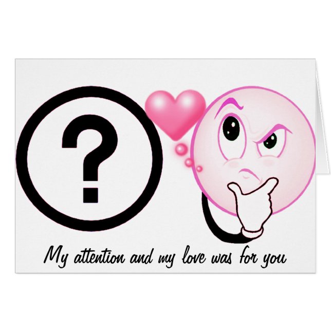 Cartão Amo Você (Frente horizontal)