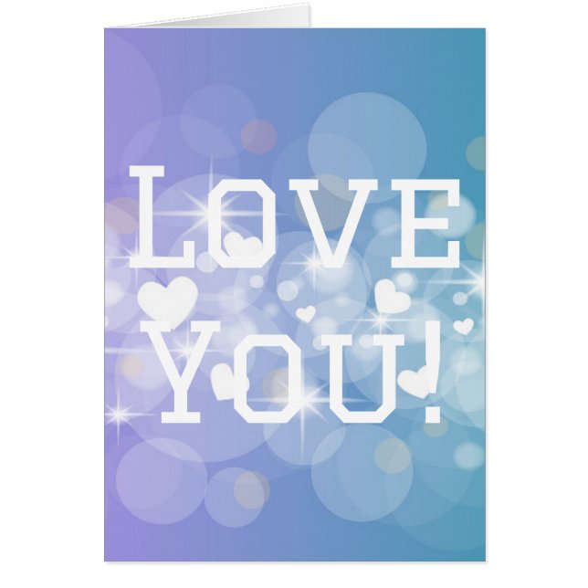 Cartão Amo você (Frente)