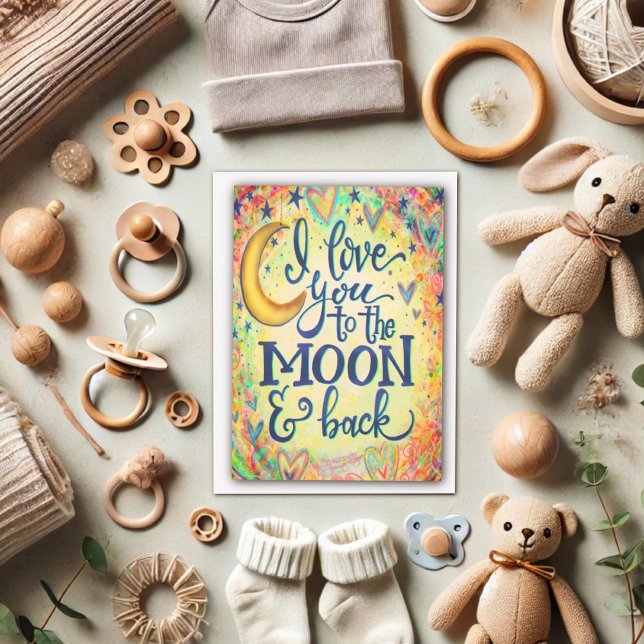 Cartão Amo Você até a Lua Dia dos Namorados Infantil Insp (Criador carregado)