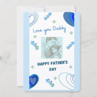 Cartão Amo Você Papai Feliz Dia dos Pais