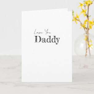 Cartão Amo Você Papai FELIZ DIA DOS PAIS Moderno