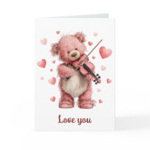 Amo Você Teddy com Violino