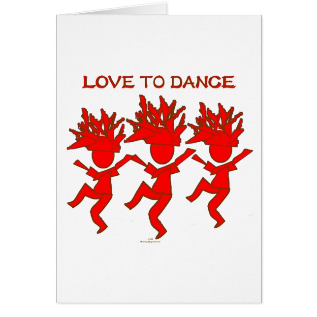 Cartão Amor a dançar (Frente)