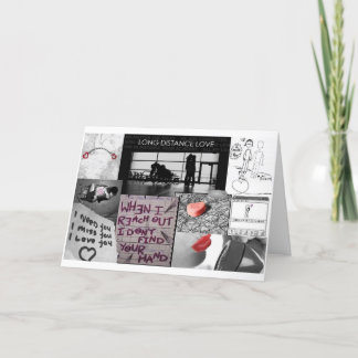 Cartão amor a longa distância