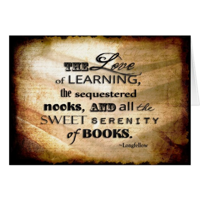 Cartão Amor aos Livros (Frente Horizontal)