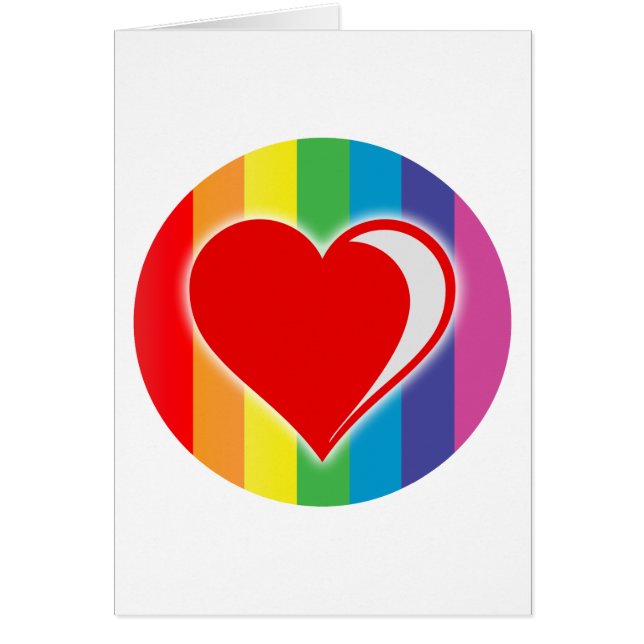 Cartão amor arco-íris (Frente)