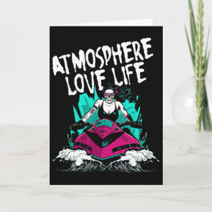 Cartão Amor Atmosfera Vida Scooter Aquático Jet Ski 
