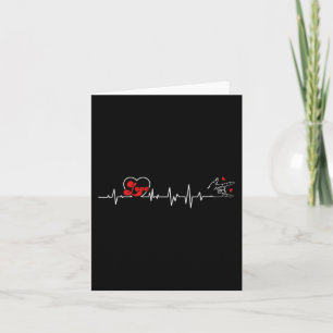 Cartão Amor Batimento Cardíaco Linguagem de Sinais Mão Pe