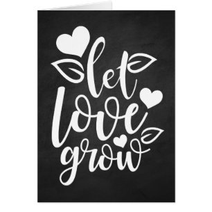 Cartão Amor Black Chalkboard Pensando em seu casamento