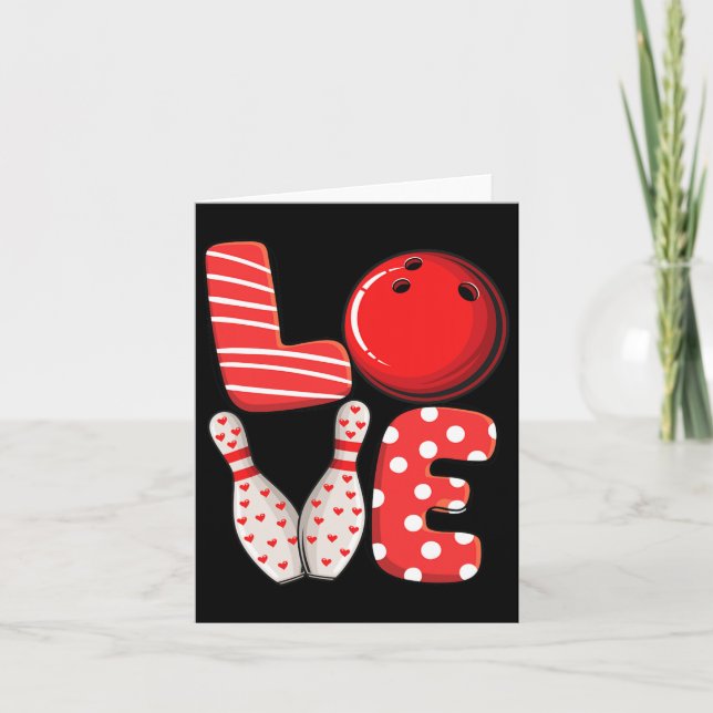 Cartão Amor Boliche Byll E Pins Grupo Correspondente Vale (Frente)