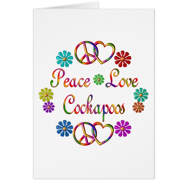 CARTÃO AMOR COCKAPOOS DA PAZ (Frente)
