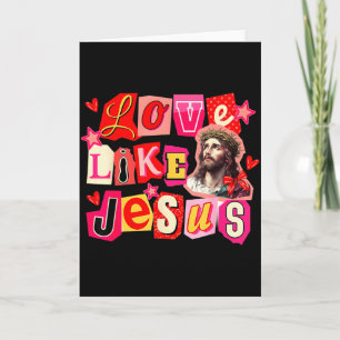 Cartão Amor Como Deus Jesus Religioso Cristão Dia dos Nam