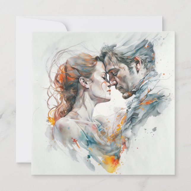 Cartão Amor Como Fogo (Frente)