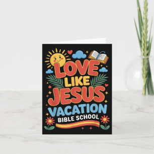 Cartão Amor Como Jesus Férias Bíblia Escola Vbs 2025 Chr