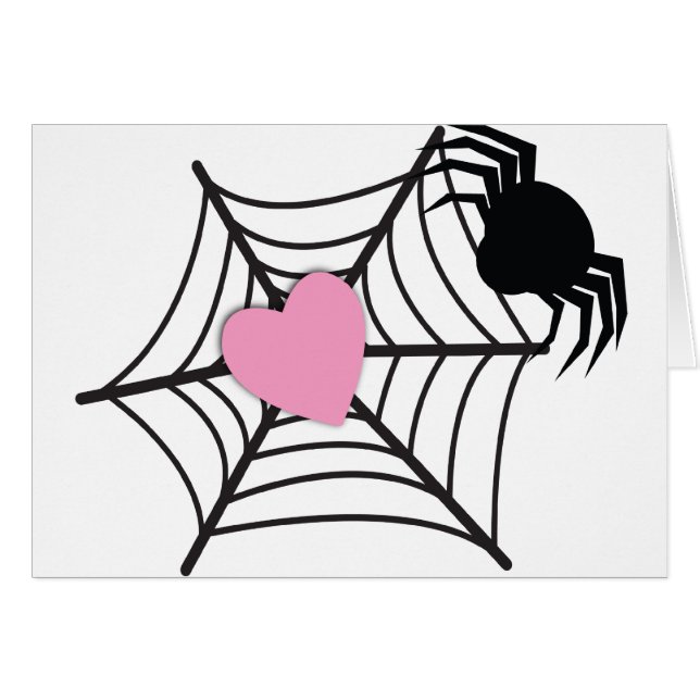 Cartão AMOR da aranha! (Frente Horizontal)