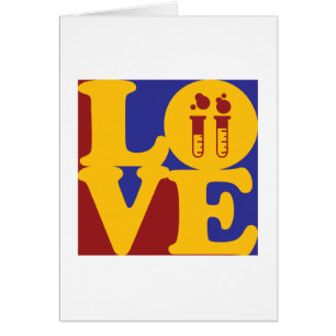 Cartão Amor da bioquímica