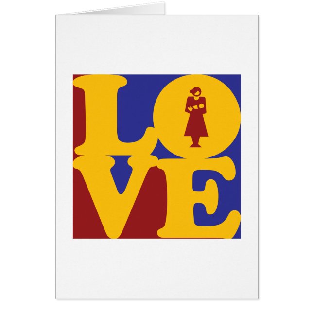 Cartão Amor da obstetrícia (Frente)